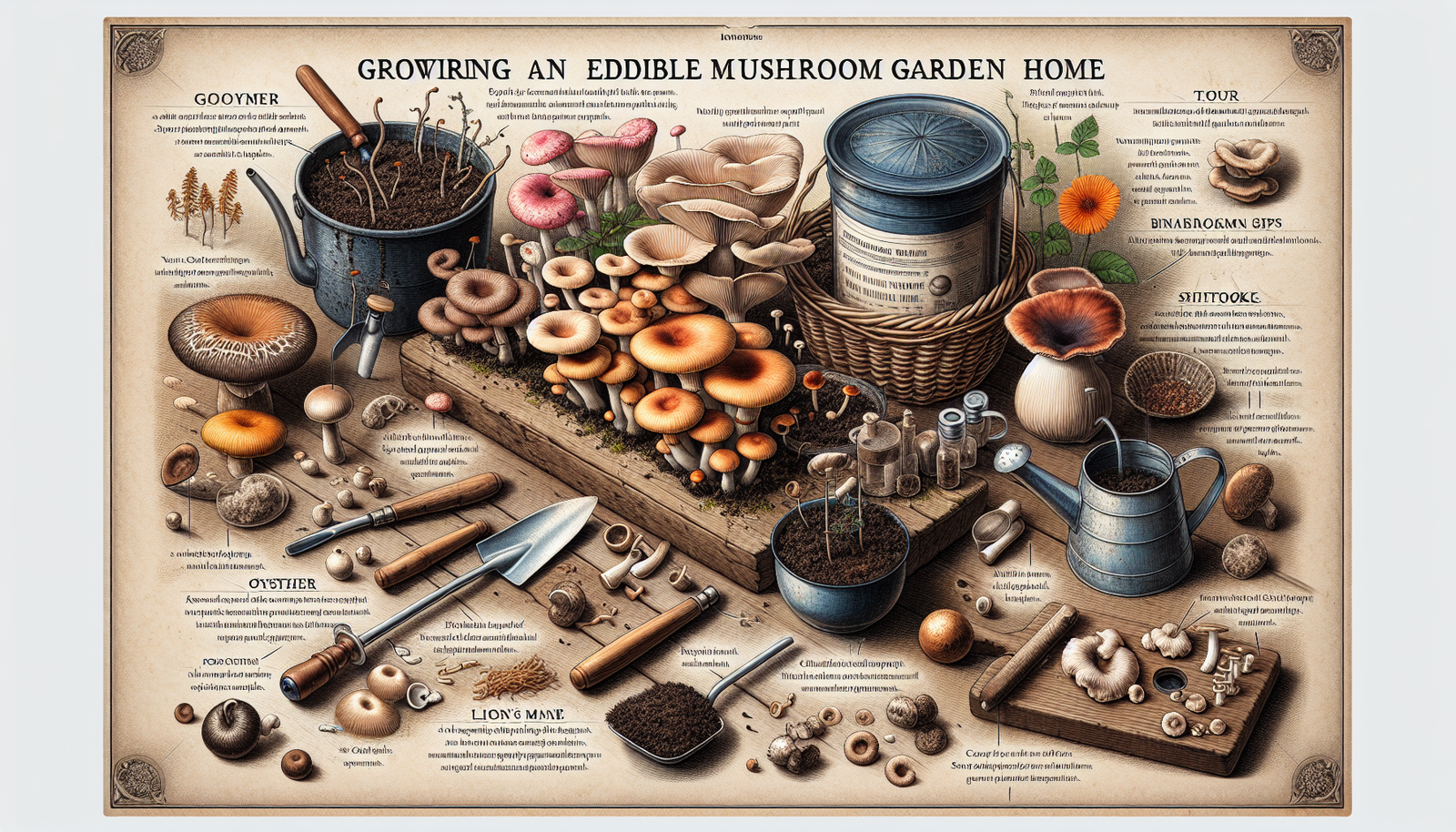 how to grow an edible mushroom garden 4